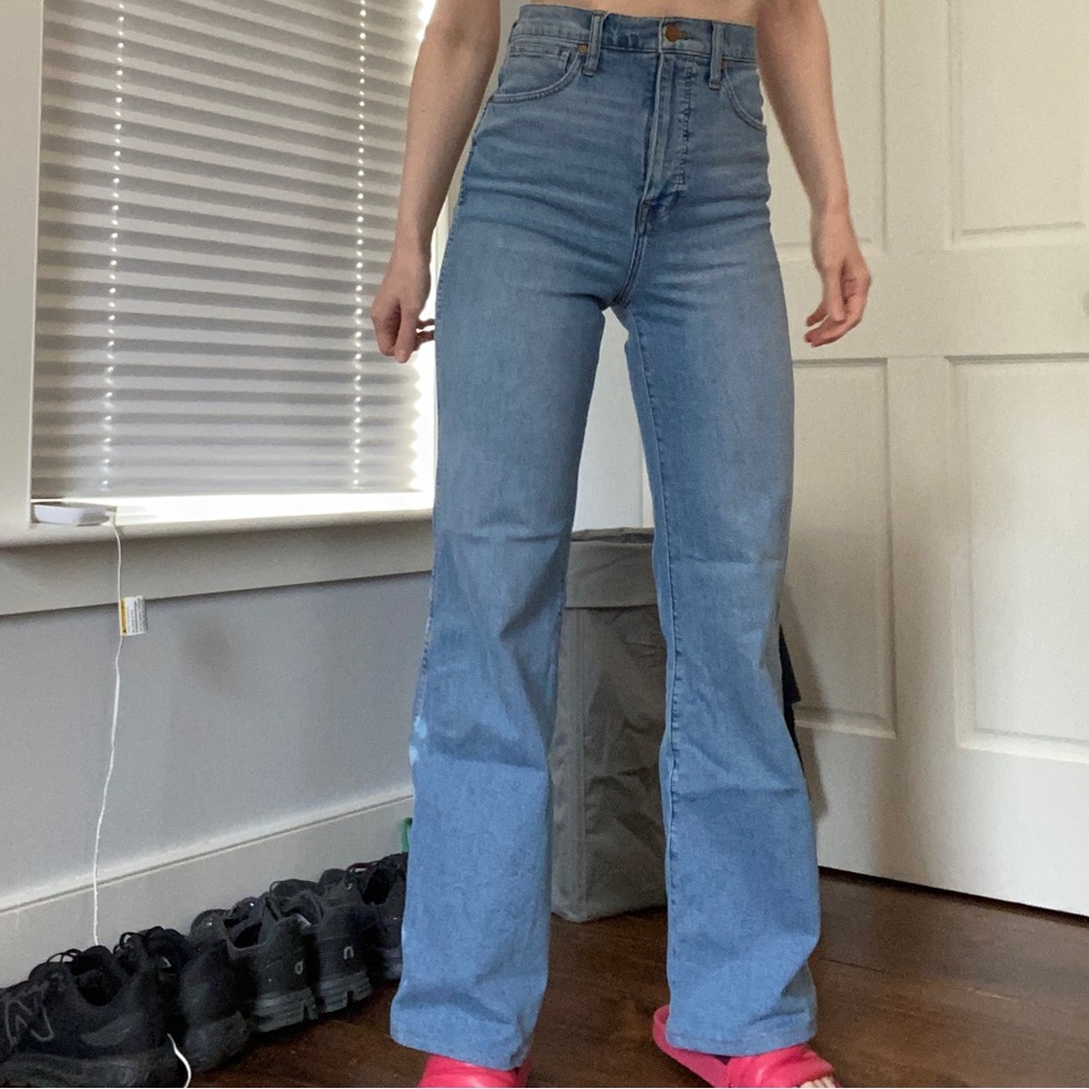 Madewell 11” High-Rise Flare in Caine Wash Size 27T
